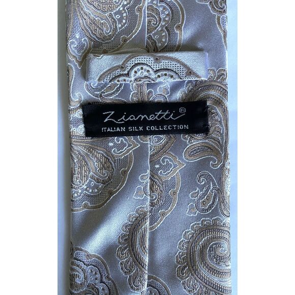 Zianetti Italian Silk Paisley Tie Luxury Designer Neckwear Classic Gift Idea - Picture 2 of 6